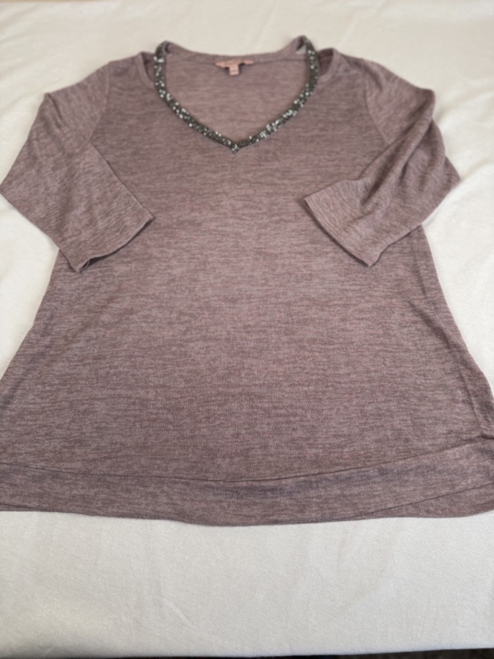 Juicy Couture Women's Quarter Length Sleeve Shirt Size Medium - Blush Pink